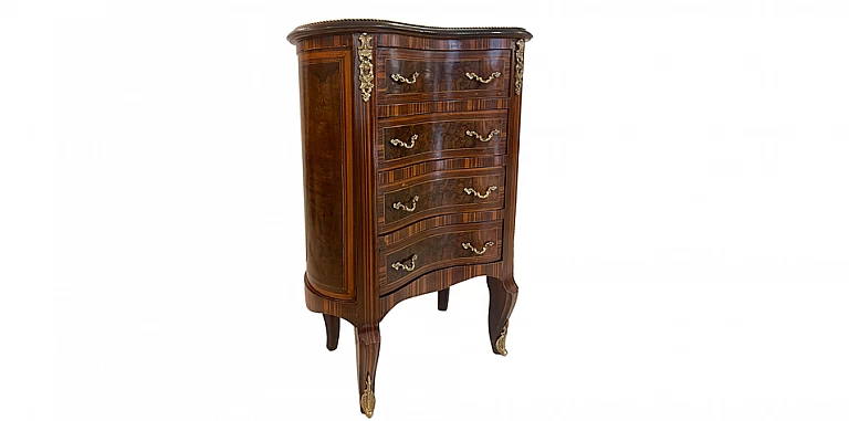 Κομοδίνο φασόλι (1026) stock ΚΟΜΟΔΙΝΑ ΚΛΑΣΙΚΑ LOUIS XV