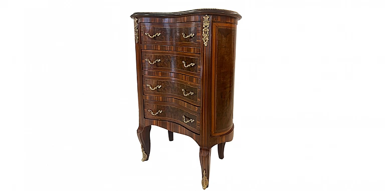 Κομοδίνο φασόλι (1026) stock ΚΟΜΟΔΙΝΑ ΚΛΑΣΙΚΑ LOUIS XV