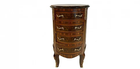 Κομοδίνο κλασικό στρογγυλό Λουί Κένζ (2026) Κομοδίνο κλασικό στρογγυλό Λουί Κένζ (2026)