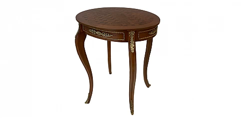 Τραπεζάκι κλασικό λάμπας με καρό μοτίβο (0010)