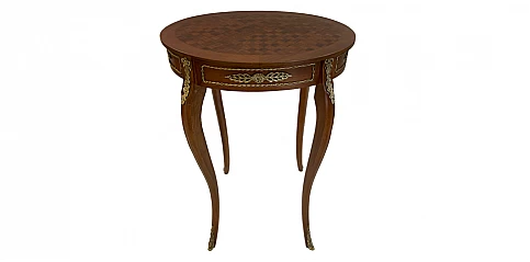 Τραπεζάκι κλασικό λάμπας με καρό μοτίβο (0010)