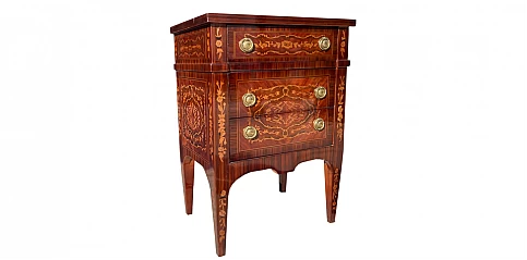 Κλασικό Κομοδίνο Louis Kenz - Χειροποίητο με Μαρκετερί (1509) Κλασικό Κομοδίνο Louis Kenz - Χειροποίητο με Μαρκετερί (1509)