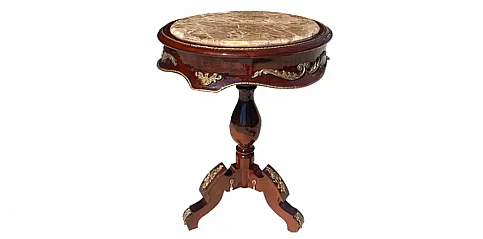 Louis Kenz Χειροποίητο Τραπεζάκι με Μαρμάρινη επιφάνεια (1509)