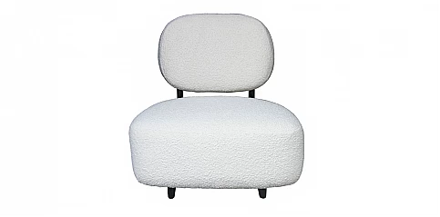 Χαμηλή πολυθρόνα μπουκλέ (5283)