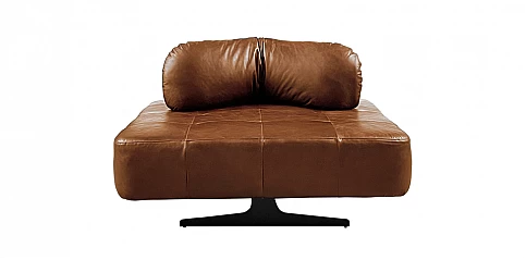 Τετράγωνο κάθισμα δύο πλευρών σε δέρμα Buffalo (5321)