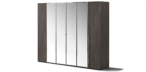 Ντουλάπα ρούχων γκρι PLATINUM (PLAT6) 