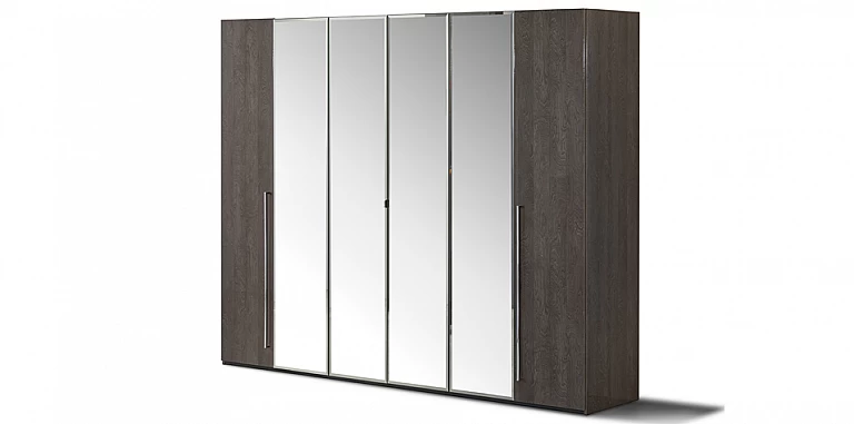 Ντουλάπα ρούχων γκρι PLATINUM (PLAT6)  ΝΤΟΥΛΑΠΕΣ