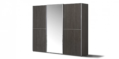 Ντουλάπα συρόμενη γκρι PLATINUM (PLAT3) 