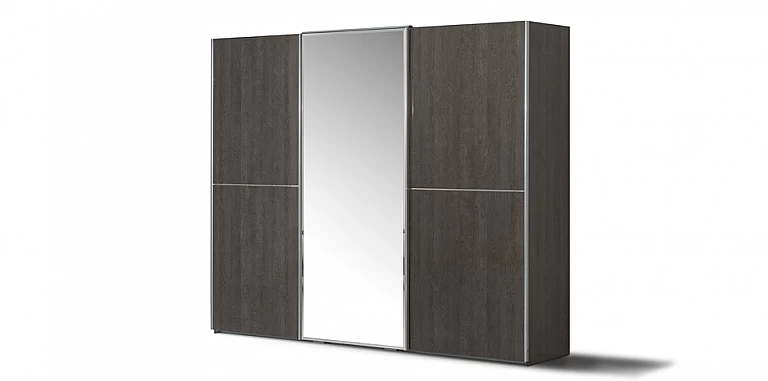 Ντουλάπα συρόμενη γκρι PLATINUM (PLAT3) ΝΤΟΥΛΑΠΕΣ