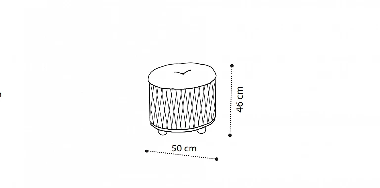 Σκαμπό-πουφ τουαλέτας υπνοδωματίου POUF (ROMBI) ΤΑΜΠΟΥΡΕ ΣΚΑΜΠΟ Σκαμπό-πουφ τουαλέτας υπνοδωματίου POUF (ROMBI) ΤΑΜΠΟΥΡΕ ΣΚΑΜΠΟ