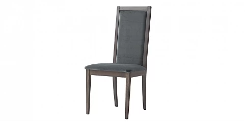Καρέκλα τραπεζαρίας με ύφασμα γκρι (LIGS)