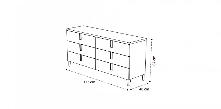 Συρταριέρα μοντέρνου στυλ (AMBRA6) ΣΥΡΤΑΡΙΕΡΑ/ΚΟΜΟΤΑ Συρταριέρα μοντέρνου στυλ (AMBRA6) ΣΥΡΤΑΡΙΕΡΑ/ΚΟΜΟΤΑ