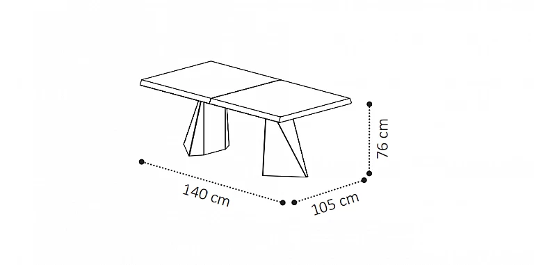 Τραπέζι τραπεζαρίας μοντέρνο ELITE (LPL14) ΤΡΑΠΕΖΙΑ ΤΡΑΠΕΖΑΡΙΑΣ