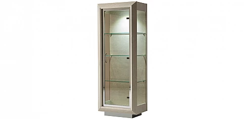 Βιτρίνα μονή μοντέρνα εκρού ELITE (ELIE1)