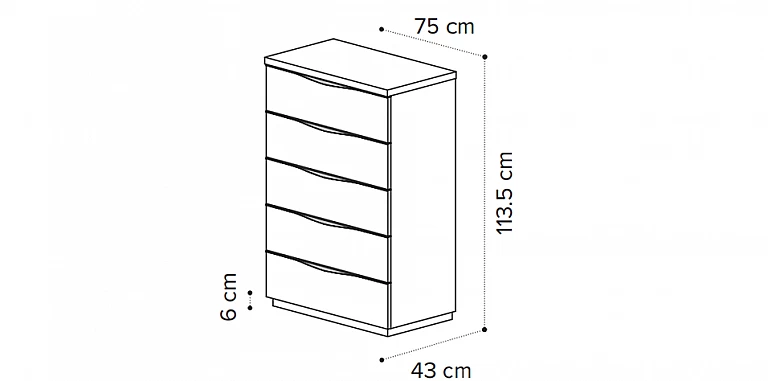 Συρταριέρα ψηλή μοντέρνα υπνοδωματίου KHARMA (KAR5) ΣΥΡΤΑΡΙΕΡΑ/ΚΟΜΟΤΑ Συρταριέρα ψηλή μοντέρνα υπνοδωματίου KHARMA (KAR5)  ΣΥΡΤΑΡΙΕΡΑ/ΚΟΜΟΤΑ