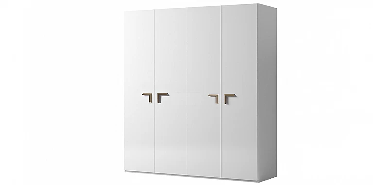 Ντουλάπα ρούχων μοντέρνου στυλ λευκή (SMART4) ΝΤΟΥΛΑΠΕΣ