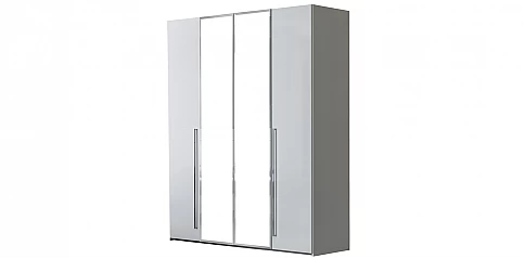 Ντουλάπα ρούχων μοντέρνα λευκή KIMERA (KIME)