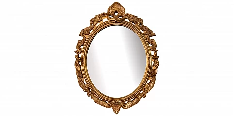 Καθρέφτης οβάλ σκαλιστός (8730)