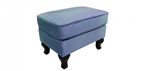 Σκαμπό υποπόδιο χαμηλό σε γυαλιστερό βελούδο (J718)