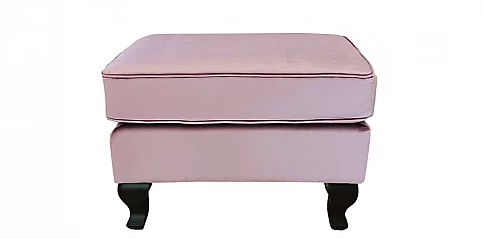 Σκαμπό υποπόδιο χαμηλό σε γυαλιστερό βελούδο (J719)