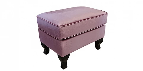 Σκαμπό υποπόδιο χαμηλό σε γυαλιστερό βελούδο (J720)