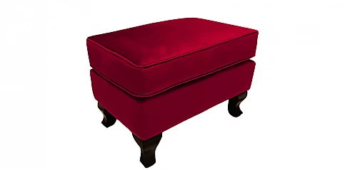 Σκαμπό υποπόδιο χαμηλό σε γυαλιστερό βελούδο (J731)