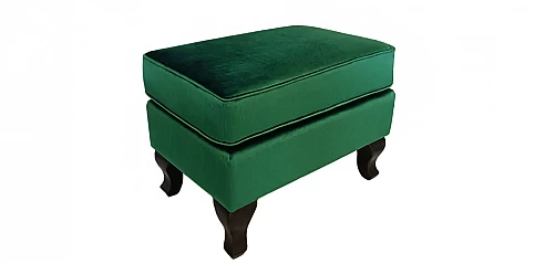 Σκαμπό υποπόδιο χαμηλό σε γυαλιστερό βελούδο (J734)