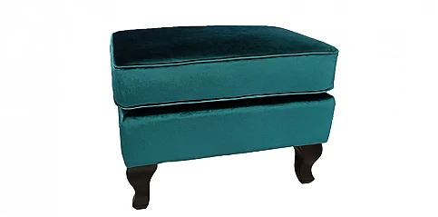 Σκαμπό υποπόδιο χαμηλό σε γυαλιστερό βελούδο (J735)