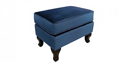 Σκαμπό υποπόδιο χαμηλό σε γυαλιστερό βελούδο (MJ36I)