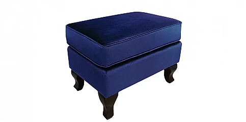 Σκαμπό υποπόδιο χαμηλό σε γυαλιστερό βελούδο (J737)