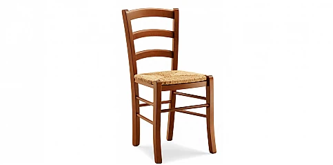 Καρέκλα ξύλινη με ψάθα (593Ι)