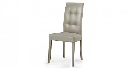 Καρέκλα τραπεζαρίας γκρι καπιτονέ (675I)
