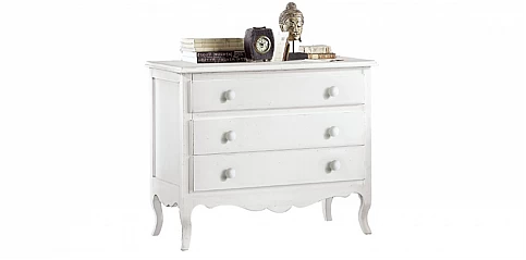 Συρταριέρα λευκή λάκα (1305)