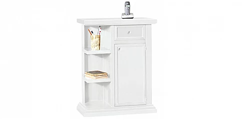 Τηλεφωνιέρα σε λευκή λάκα (1373)