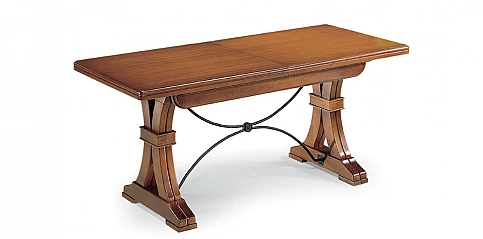 Τραπέζι κουζίνας-τραπεζαρίας με μεταλλικό δέσιμο (123)