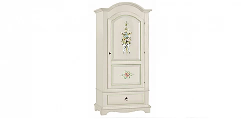 Ντουλάπα μονή ρομαντική "Bellrose" με λουλούδια (0584)