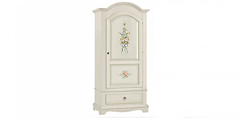 Ντουλάπα μονή ρομαντική με λουλούδια (0584) ΝΤΟΥΛΑΠΕΣ
