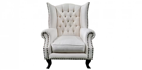 Μπερζέρα πολυθρόνα σε λινό ύφασμα (20PB)