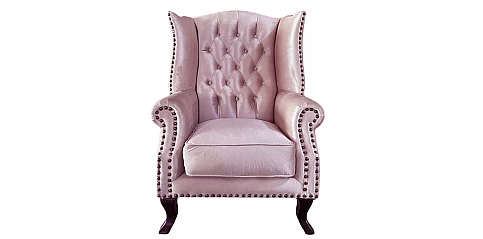 Μπερζέρα πολυθρόνα σε γυαλιστερό βελούδο (J719)