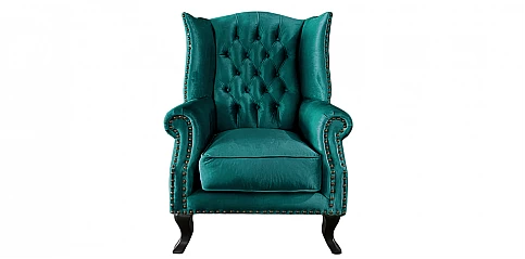 Μπερζέρα πολυθρόνα σε γυαλιστερό βελούδο (J735)